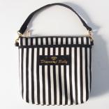 Diamond baby manners bag Stripe パイピング　black 