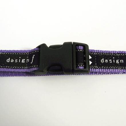 collar+leash set   design f logo purple