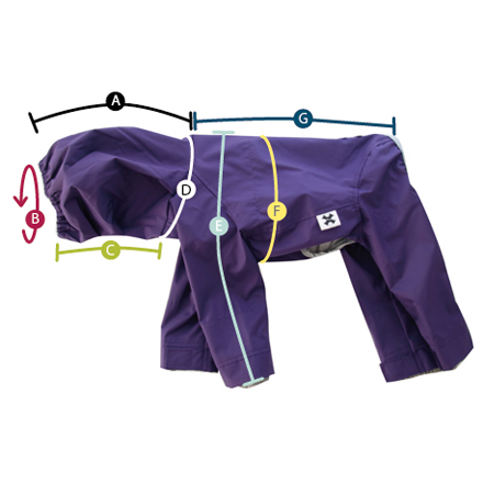 design f online shop / wear F rain wear purple