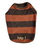 wear wool big border raglan T orange x brown