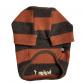 wear wool big border raglan T orange x brown