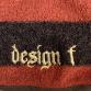 wear wool big border raglan T orange x brown