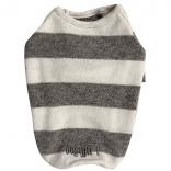 wear wool big border raglan T white x gray