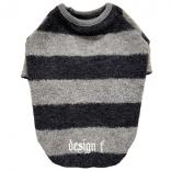 wear wool big border raglan T charcoal x gray