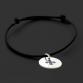 accessories round lily black ID tag / choker