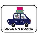 living dogs on board sticker