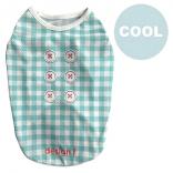 wear cool x cool 25℃ keep gingham button blue