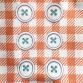 wear cool x cool 25℃ keep gingham button orange