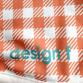 wear cool x cool 25℃ keep gingham button orange