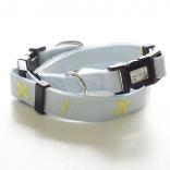 collar tape cross ice blue x yellow