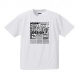 design f logo T for mom & dad white