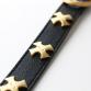 collar WILLA animal free collar + leash set black