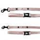 collar cotton collar leash set CROSS pale pink