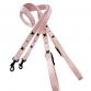 collar cotton collar leash set CROSS pale pink