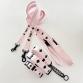 collar cotton collar leash set LILY pale pink
