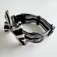 collar ribbon collar & leash set monotone border