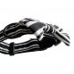 collar ribbon collar & leash set monotone border