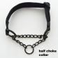 collar SET tape cross collar black x white