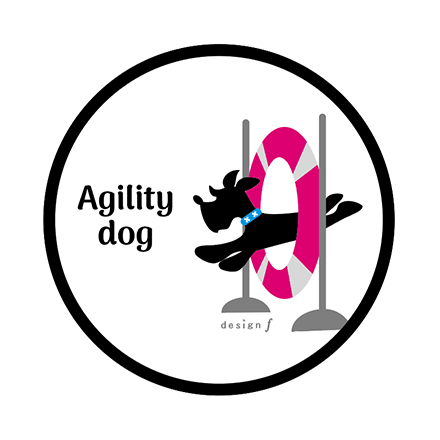 living agility dog sticker