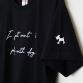 SALE20%OFF play with dogs T for mom & dad black