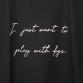 SALE20%OFF play with dogs T for mom & dad black