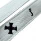 cotton collar leash set CROSS water x black