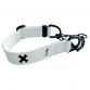 cotton collar leash set CROSS water x black