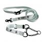 cotton collar leash set LILY water x plum