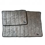care f dog quick dry mat gray x black x gold