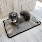 care f dog quick dry mat gray x black x gold