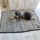 care f dog quick dry mat gray x black x gold
