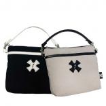 manner bag linenlike natural & black