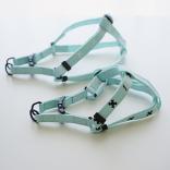 SALE20%OFFharness tape crossturquoise blue+black　