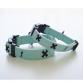 collar tape cross turquoise blue x black