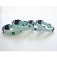 collar tape cross turquoise blue x white