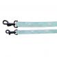 leash tape cross turquoise blue x white