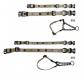 tape collar & leash set cross grayge x black　