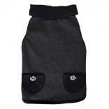 wear collar tank top herringbone black