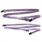 cotton collar leash set LILY plum x white