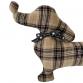 living f dachs cushion wool check