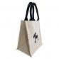 living square tote bag f dog