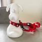 tape collar & leash set LILY⚜️ red x white