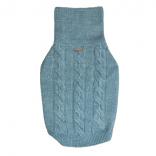 wear cable knit turquoise blue