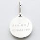 accessories round cross ID tag white